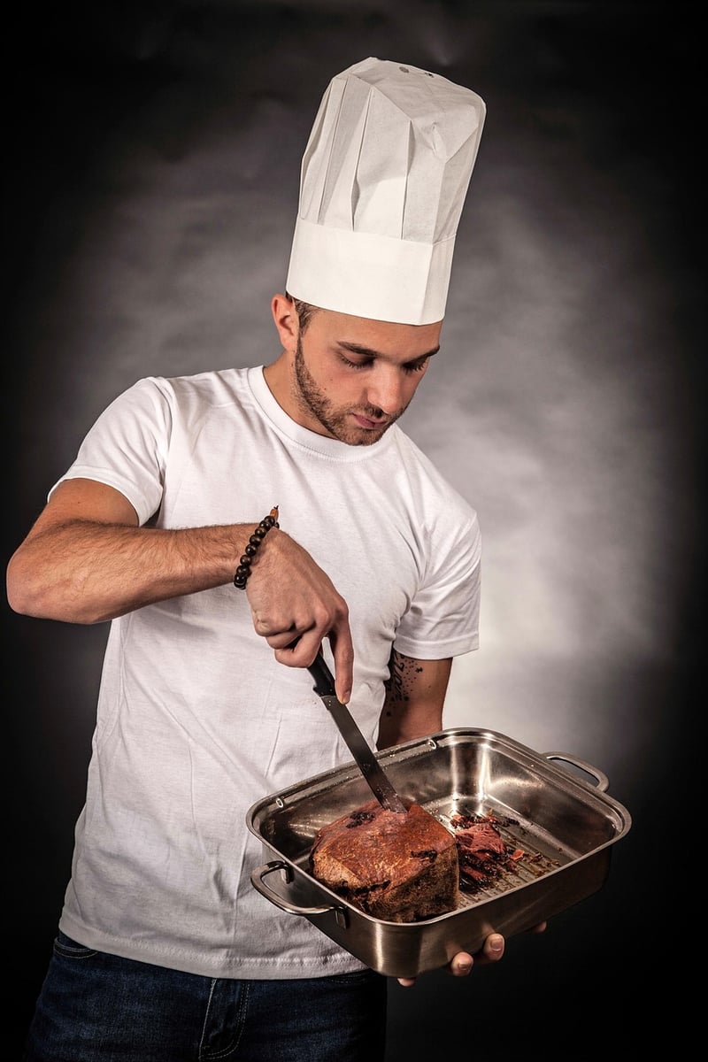 Chef with knives